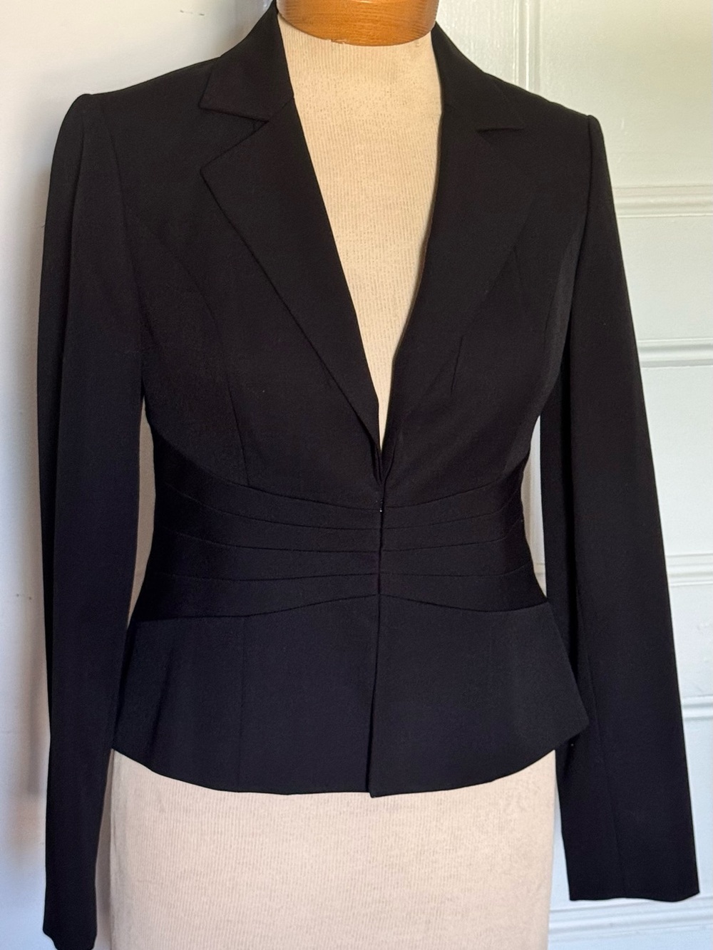 Black Tailored Women's Jacket - Classic Structured Blazer INC